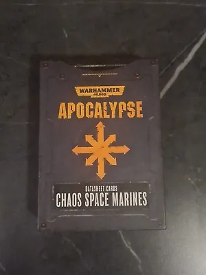 Warhammer 40K Apocalypse Chaos Space Marines Datasheet Cards • £14.50