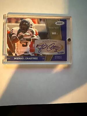 2009 SAGE Collectibles Authentic Auto #71/250 Michael Crabtree • $30