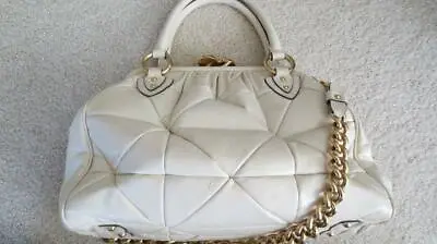 Marc Jacobs Reduced Price Stam Ivory Patchwork Leather Shoulder Bag • $429