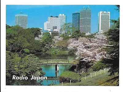 QSL Radio Japan Tokyo Nippon Hoso Kyokai 1983 On 17870 KHz Shinjuku Garden DX • $5