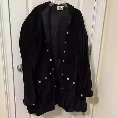 The Pirate Dressing Black Coat XXXL Cosplay Costume Velvet Steampunk • $60