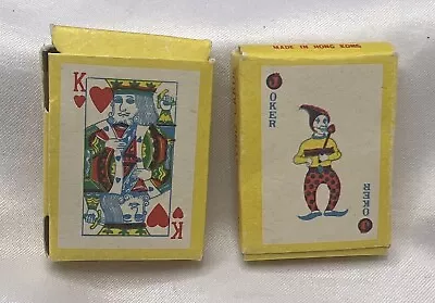 Set Of 2 Junior Paper Playing Cards Mini Deck 1.5  No. D.C. 919 • $11.99