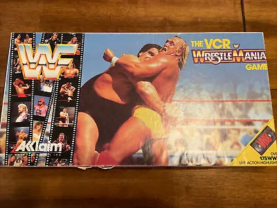 WWF The VCR Wrestlemania Board Game ~ 1988 Titan Sports ~ Hulk Hogan Acclaim • $19.99