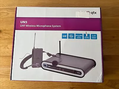 QTX UN5 UHF Wireless Microphone System - Up To 50 M Range - Transmitter￼ • £40