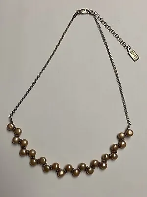 Stunning Vintage Signed Baroni Designs Sterling Silver Genuine Pearl Necklace • $16.99