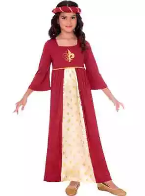 Cute Red Tudor Princess Girls Medieval Costume - New • $43.99