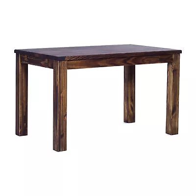 Solid Brazilian Pine Wood Dining Table 47 X 30 Inches Oak Antique (Used) • $124.29