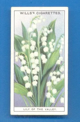 GARDEN FLOWERS.No.28 LILY OF THE VALLEY.WILLS CIGARETTE CARD ISSUED 1933 • £1.50