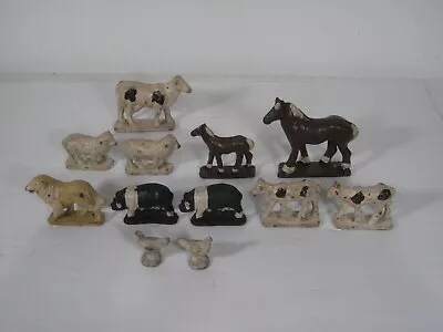 Vintage Auburn Rubber Animals Lot Of 12 • $7.99