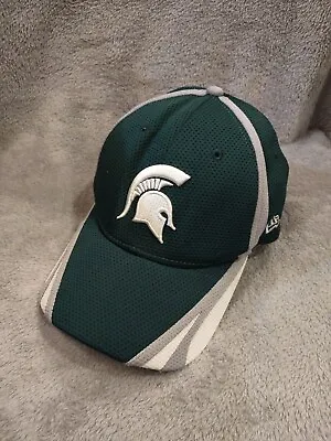 Michigan State Spartans Hat New Era 39Thirty Medium Large Green Embroidered  • $10.98