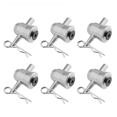 $33.99 • Buy 6 Pack Aluminum Half Conical Coupler With Clips Pins For Stage Truss Trusses Bed