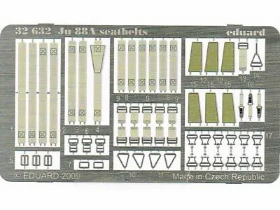 Eduard 32632 X 1/32 Aircraft- Ju88A Seatbelts For Revell (Painted) • $25.45