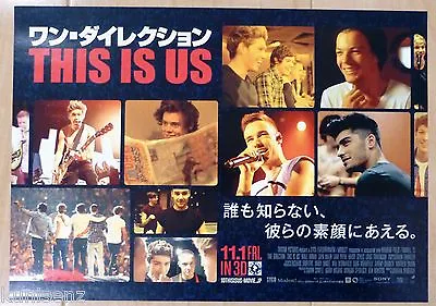 One Direction THIS IS US Original Japanese Chirashi Movie Mini Poster 2013 • £7.59