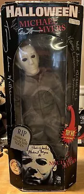 Vintage 1998 Michael Myers 18  Talking Doll RIP Horror Series Signed - Some Cast • $1499.99