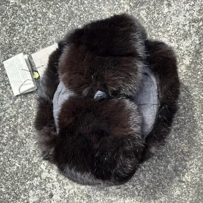 Russian Ushanka Trapper Hat Mink • $85