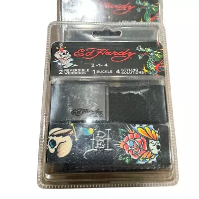 Ed Hardy 2 Designer Reversible Belts. Volume Determines Discounts Shipping Avai. • $19.99