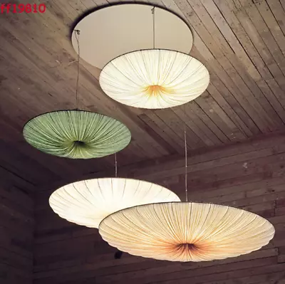 Nordic Fabric Saucer UFO Chandelier Pendant Lamp Ceiling Hanging Led Light • $278.07