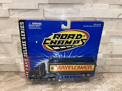 Vintage Road Champs Mayflower Die Cast Semi Tractor/Trailer Green Kenworth  • $30.13