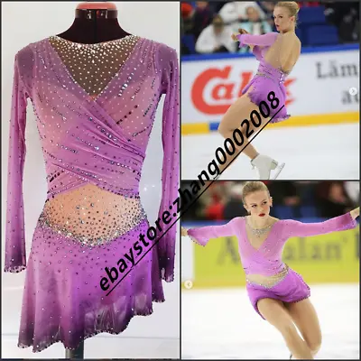 Sparkles Ice Skating Dress.Competition Figure Skating Dance Twirling Costume • £169