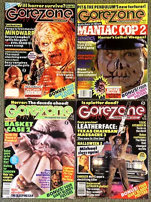 $35.53 • Buy GOREZONE Magazine #11, 12, 17, 18 EVIL DEAD Leatherface Horror Halloween 5 F4