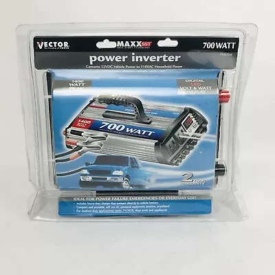 Vector Maxx SST 700 Watt DC To AC Power Inverter 1400 Peak TVEC036 No Cables • $39.95