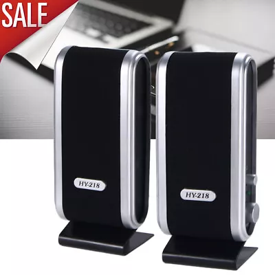 Mini USB 3.5mm Power Speaker For Computer Laptop Desktop PC Music Loudspeaker US • $12.89