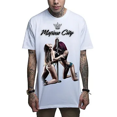 Mafioso Men's Mafioso City White Short Sleeve T Shirt Clothing Apparel Tattoo... • $26.24