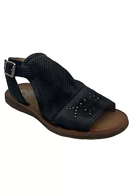 Miz Mooz Leather Ankle-Strap Sandals Fifi Black • $44.99