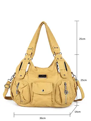 $54.99 • Buy Angel Kiss Ladies Fashion Handbags PU Women's Designer Handbags
