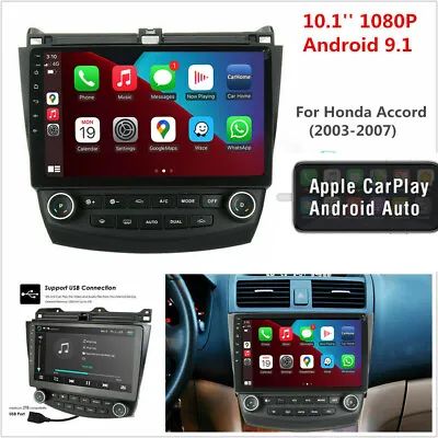 $149.85 • Buy For Honda Accord 2003-2007 10.1  Android Stereo Car Radio GPS Head Unit Carplay 