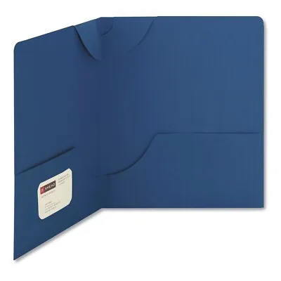 Smead 87982 Lockit 11  X 8.5  2-Pocket Folder - Dark Blue (25/BX) New • $23.45
