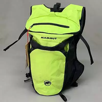 MAMMUT Neon Speed 15 Liter Backpack Small Slim High-Lime Black MAM01BW • $59