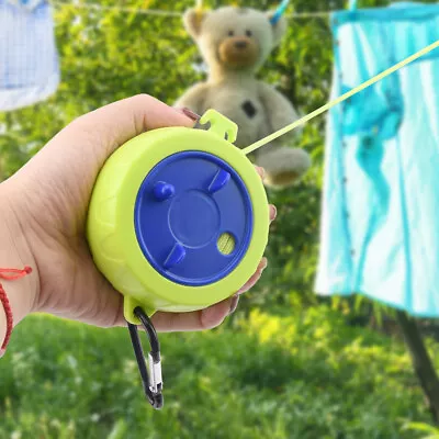 Drying Camping Retractable Clothesline With 10 Clips Heavy Duty Strong Home • £10.06