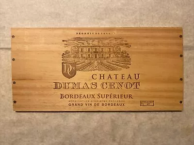 1 Rare Wine Wood Panel Chateau Dumas Cenot Vintage CRATE BOX SIDE 11/23 969 • $8.95