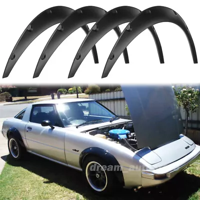 4.5  Flexible Fender Flares Extra Wide Body Kit Wheel Arches For Mazda RX-7 RX-8 • $84.23