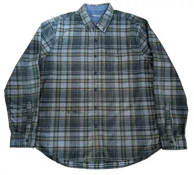 Michael Bastian Men Plaid Long Sleeve Button Front Corduroy Shirt Extra Large XL • $14.99