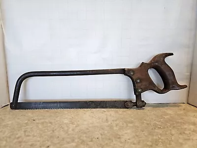 Vintage C H Disston & Sons Meat Butcher Saw Philadelphia Wood Handle 20  • $25