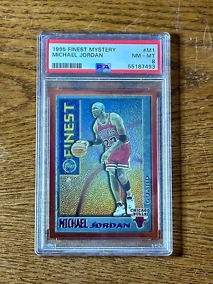 Michael Jordan 1995-96 Topps Finest Mystery Orange Border #M1 PSA 8 • $60