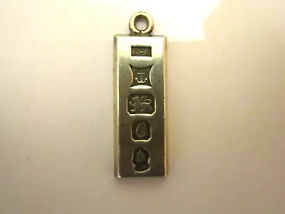 £20 • Buy Solid Silver Retro Ingot Pendant Nice Hallmarks