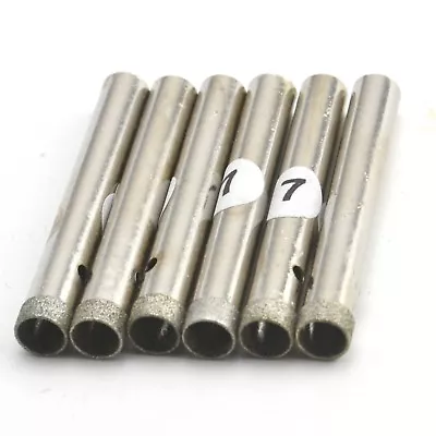 Diamond Gemstone Core Drill Bits Set 7 Mm Masonry Tools Pack Of 6Pcs • $11.69