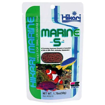 Hikari Marine S 50g Sinking Pellets For Small Fish Saltwater Aquarium Fish Tank • £6.65