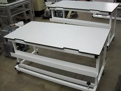 60 W X 30 D X 30 H Laminate Top Laboratory Bench/table W/ Castors & Wheel Stops • $599.99