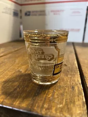 1960s Vintage SILVER SPRINGS - FLORIDA ** Culver 22K Gold Overlay Shot Glass USA • $11.99