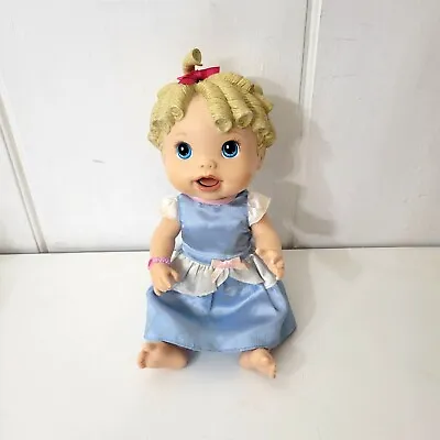 Vintage Baby Alive Doll With Molded Plastic Blond Curly Hair 2009 Hasbro • $20