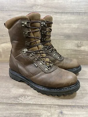 CABELAS Thinsulate GTX Waterproof Work Hunting Boots Brown Leather Mens Sz 11 D • $58.65