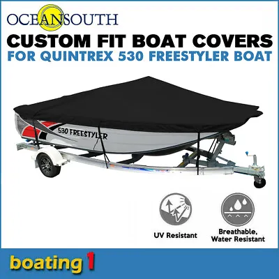 $380 • Buy Oceansouth Trailerable Custom Boat Cover For Quintrex 530 Freestyler