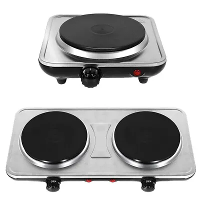 Electric Hot Plate Single Double Hob Stove Burner Countertop Cooktop Cooker • $26.99