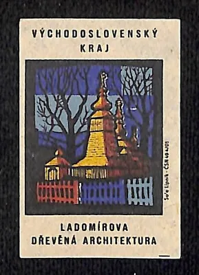 Vintage Swedish Matchbox Label East Slovak Series - Ladomirova Wooden C1960's • $7.99