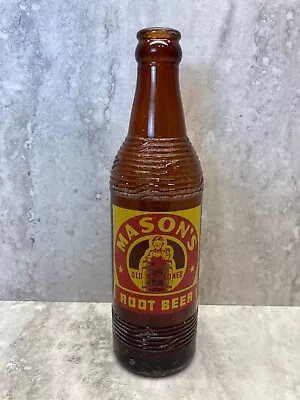 Vintage 1949 10oz  Mason’s Old Fashioned Root Beer Soda Pop Bottle • $9.99