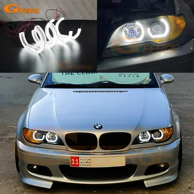 For BMW 3 Series E46 Coupe Cabrio Convertible LCI DTM Style Led Angel Eyes Kit • $61.93
